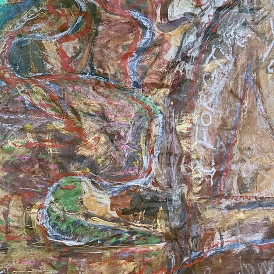 God's Armor — pale layered surface with written text
